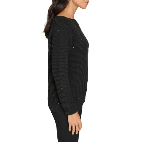 Женский свитер Calvin Klein с пайетками 1159846591 (Черный XL)