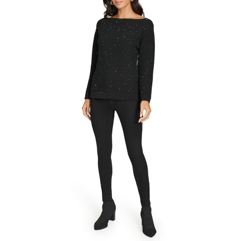 Женский свитер Calvin Klein с пайетками 1159846591 (Черный XL)