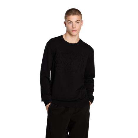 Мужской свитер Armani Exchange с логотипом 1159846711 (Черный XXL)