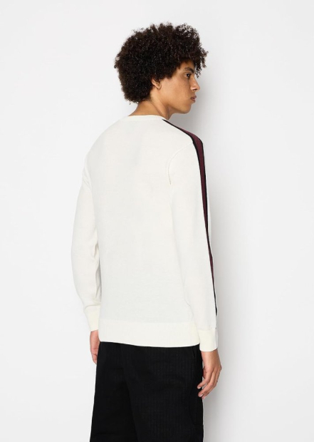 Чоловічий светр Armani Exchange з логотипом 1159847021 (Молочний S)