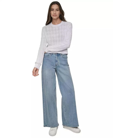 Женский вязаный свитер DKNY 1159847460 (Белый XL)