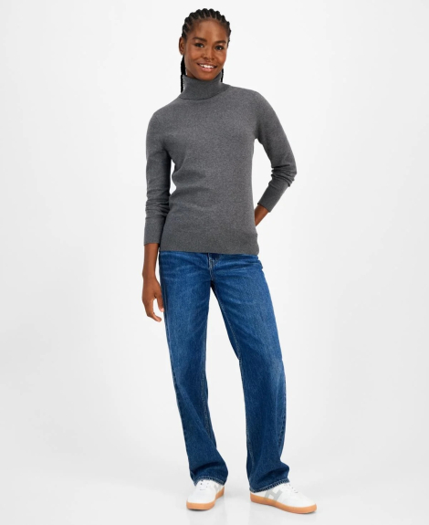 Женский свитер Tommy Hilfiger гольф 1159849364 (Серый XL)