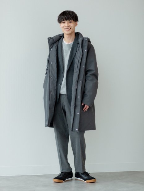 Вязаный свитер UNIQLO из шерсти 1159849985 (Серый XXL)