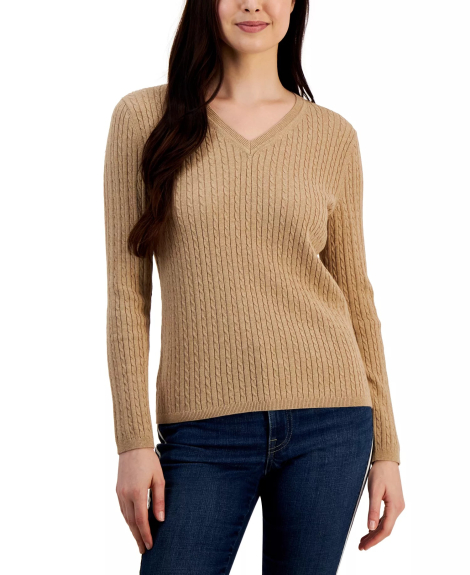 Женский свитер Tommy Hilfiger 1159849697 (Бежевый S)