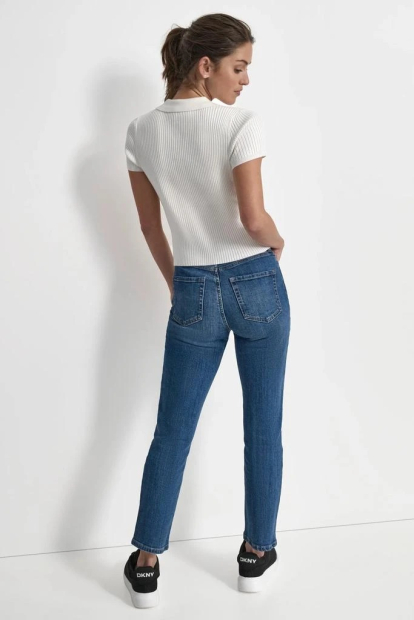 Свитер-поло DKNY с коротким рукавом 1159850342 (Белый XS)