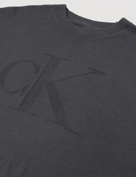 Чоловічий трикотажний светр Calvin Klein 1159850939 (Сірий XXL)