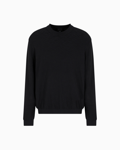 Чоловічий светр Armani Exchange з логотипом 1159851219 (Чорний L)