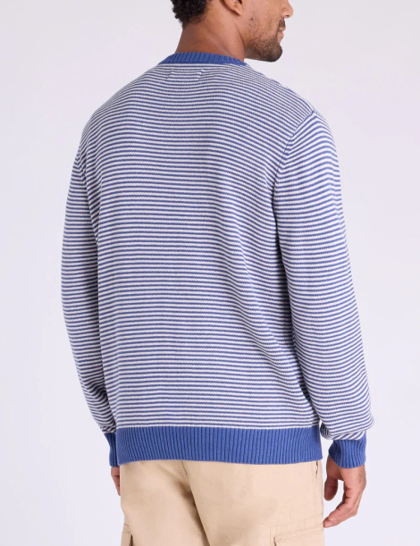 Мужской свитер U.S. Polo Assn с логотипом 1159851523 (Синий/Серый XL)