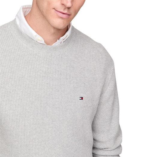 Чоловічий текстурний светр Tommy Hilfiger 1159851755 (Сірий 3XL)