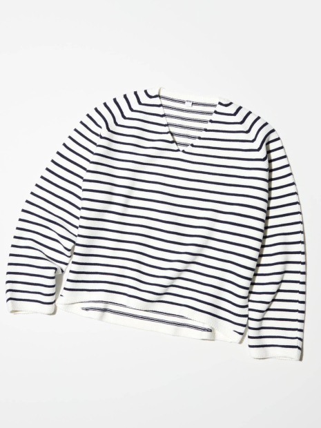 В'язаний светр UNIQLO з 3D-плетенням 1159852092 (Молочний S)