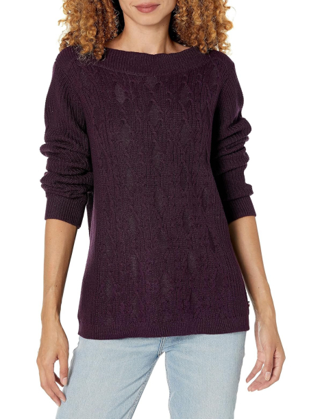 Женский вязаный свитер Tommy Hilfiger 1159852172 (Фиолетовый XL)
