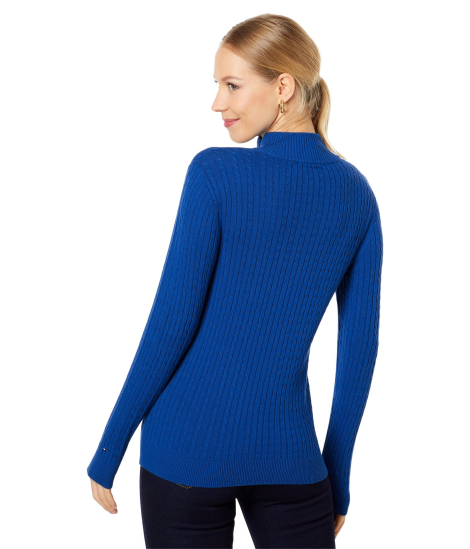 Женский свитер Tommy Hilfiger на полумолнии 1159852376 (Синий M)