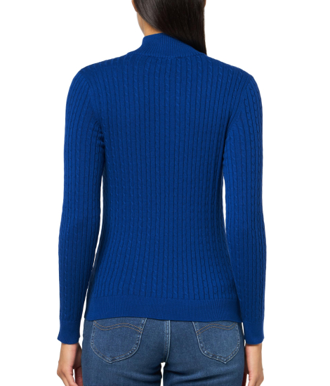 Женский свитер Tommy Hilfiger на полумолнии 1159852376 (Синий M)