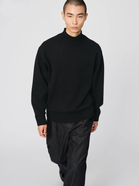 В'язаний светр UNIQLO 1159853144 (Чорний L)