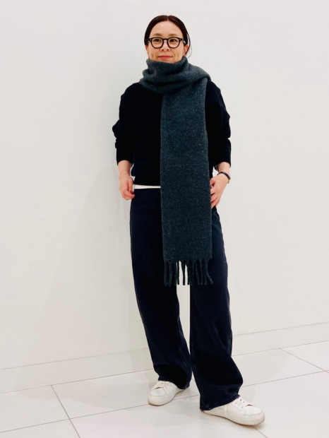 В'язаний светр UNIQLO 1159853144 (Чорний L)