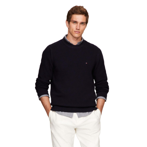 Мужской текстурный свитер Tommy Hilfiger 1159853860 (Черный 3XL)