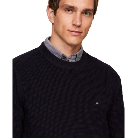 Чоловічий текстурний светр Tommy Hilfiger 1159853860 (Чорний 3XL)