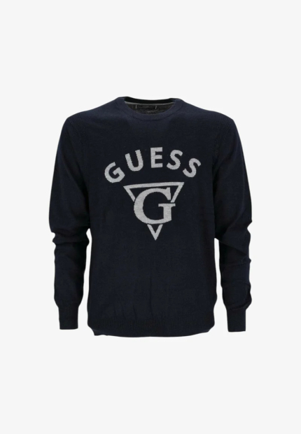 Чоловічий светр GUESS з логотипом 1159854049 (Синій XL)