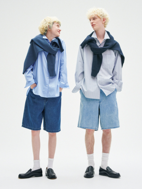 Текстурный 3D-вязаный свитер UNIQLO с круглым вырезом 1159855104 (Синий 3XL)