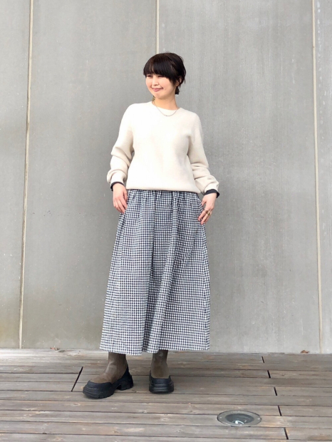 Текстурний 3D-в'язаний светр UNIQLO з круглим вирізом 1159855106 (Молочний XXL)