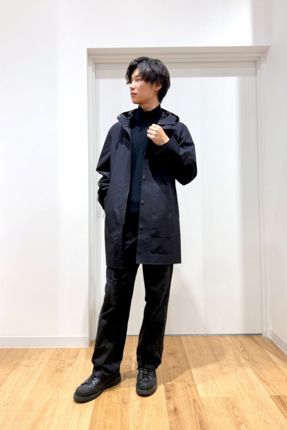 В'язаний светр із напівблискавкою UNIQLO Soufflé 1159855133 (Чорний XXL)