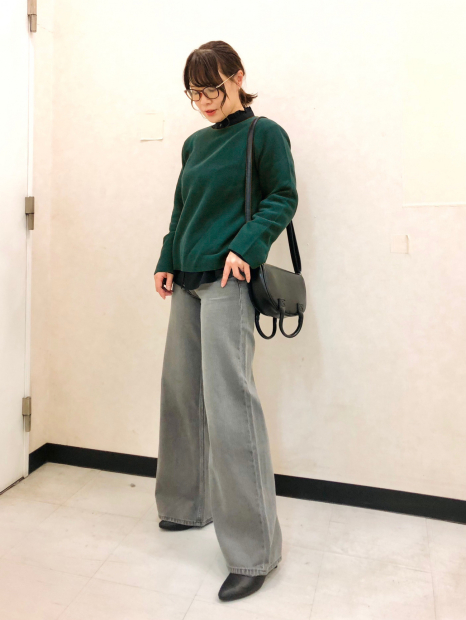 В'язаний светр UNIQLO з 3D-плетенням 1159855325 (Зелений S)