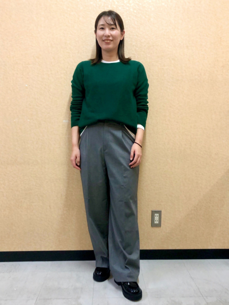 В'язаний светр UNIQLO з 3D-плетенням 1159855325 (Зелений S)