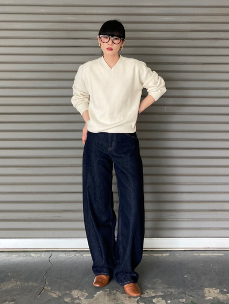 Текстурный 3D-вязаный свитер UNIQLO из бесшовной пряжи Soufflé 1159855864 (Молочный M)