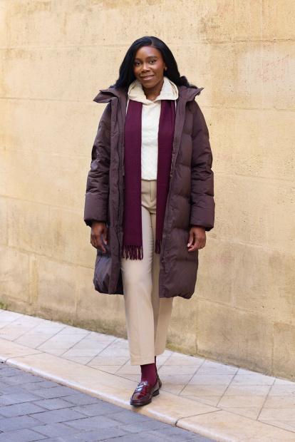 В'язаний светр UNIQLO з капюшоном 1159856214 (Молочний M)