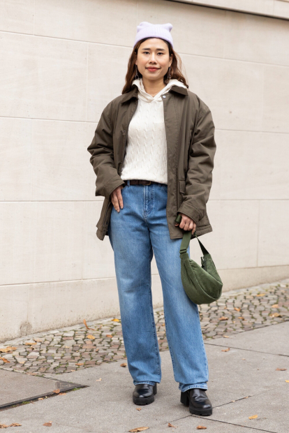 В'язаний светр UNIQLO з капюшоном 1159856214 (Молочний M)