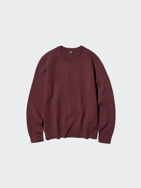 Вязаный свитер UNIQLO 1159856390 (Бордовый XXL)