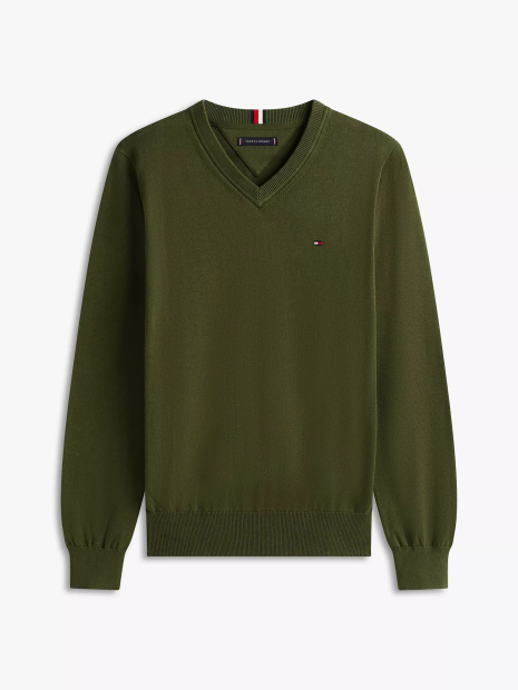 Чоловічий светр Tommy Hilfiger 1159856532 (Зелений M)