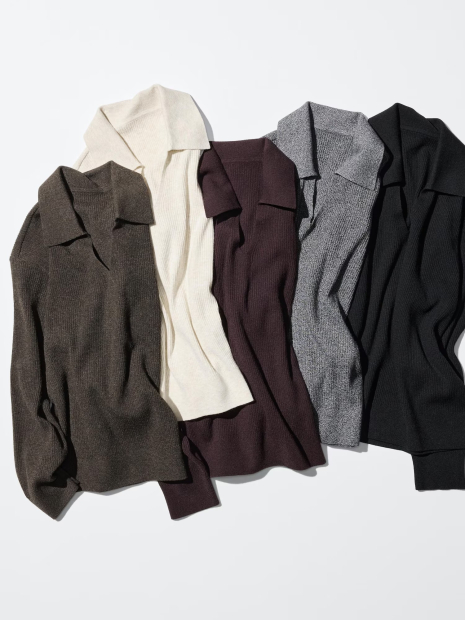 Свитер в рубчик UNIQLO 1159856751 (Серый S)