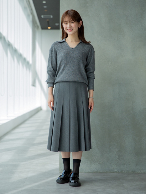 Свитер в рубчик UNIQLO 1159856751 (Серый S)