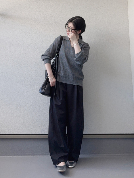 Свитер в рубчик UNIQLO 1159856751 (Серый S)