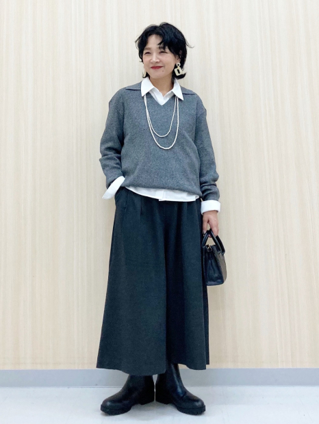 Свитер в рубчик UNIQLO 1159856751 (Серый S)