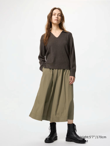 Свитер в рубчик UNIQLO 1159857178 (Коричневый L)