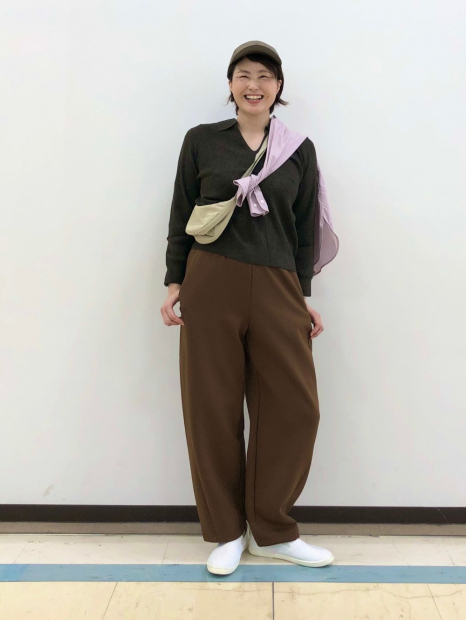 Свитер в рубчик UNIQLO 1159857178 (Коричневый L)