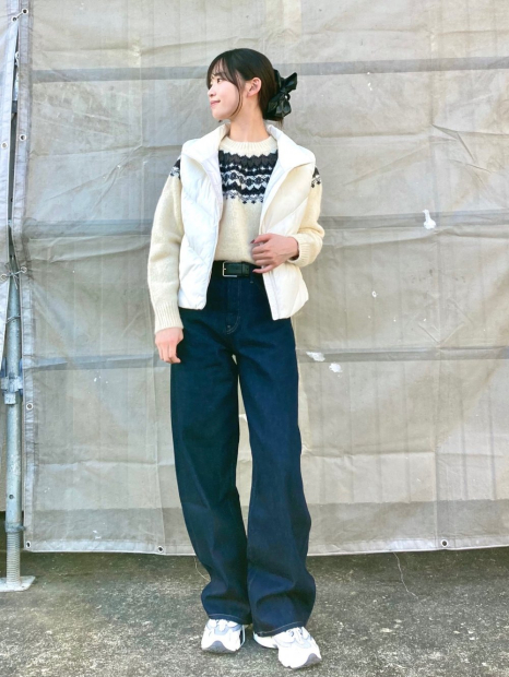 В'язаний светр UNIQLO з візерунком 1159857543 (Молочний M)