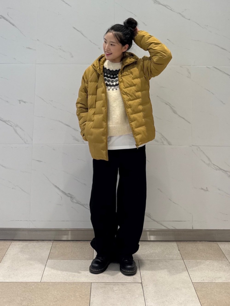 В'язаний светр UNIQLO з візерунком 1159857543 (Молочний M)