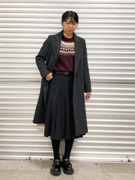 Вязаный свитер UNIQLO с узором 1159857837 (Бордовый M)