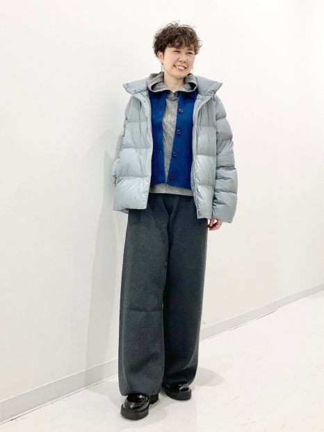 Вязаный свитер UNIQLO с капюшоном 1159858999 (Серый S)