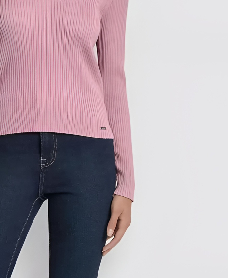 Женский свитер в рубчик DKNY 1159859397 (Розовый M)