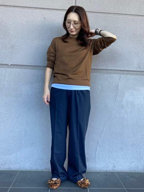 Легкий в'язаний светр UNIQLO із вовни 1159859453 (Коричневий M)