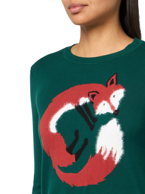 Жіночий светр Tommy Hilfiger з малюнком 1159859689 (Зелений XS)