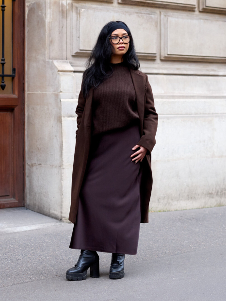 Вязаный свитер UNIQLO 1159859680 (Коричневый XS)