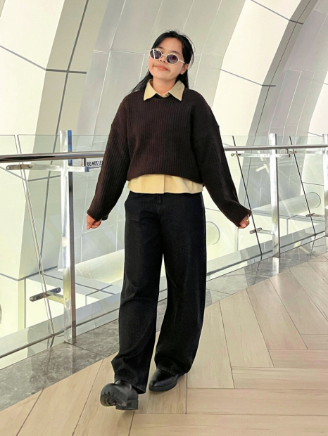 Вязаный свитер UNIQLO 1159859680 (Коричневый XS)