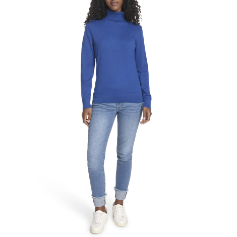 Жіночий светр Tommy Hilfiger кофта з коміром 1159859691 (Синій S)