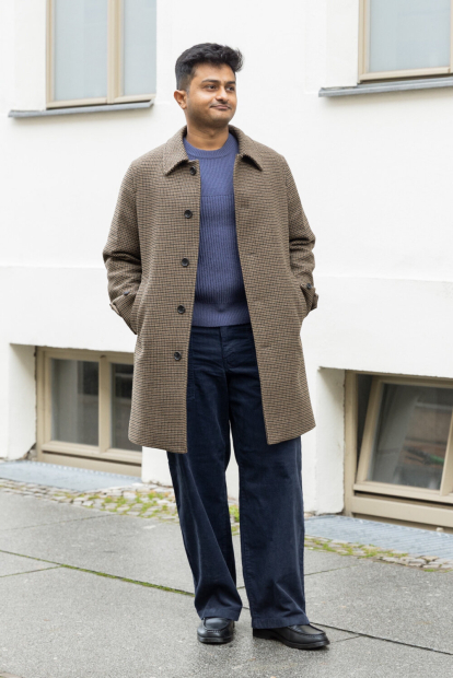 Ребристий трикотажний светр JW Anderson UNIQLO 1159860232 (Синій M)
