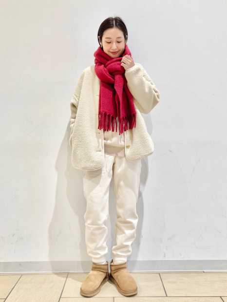 Вязаный свитер JW Anderson UNIQLO из шерсти 1159860234 (Бежевый M)